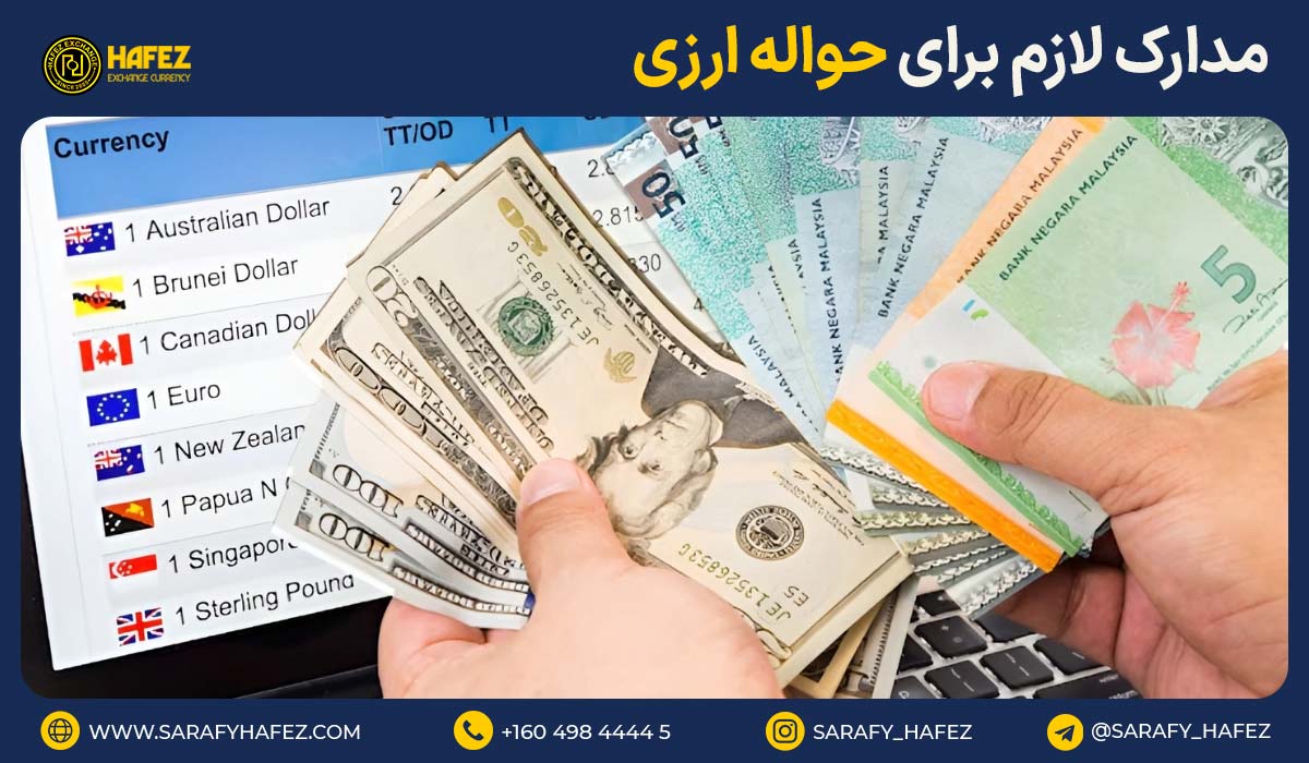 مدارک لازم برای حواله ارزی