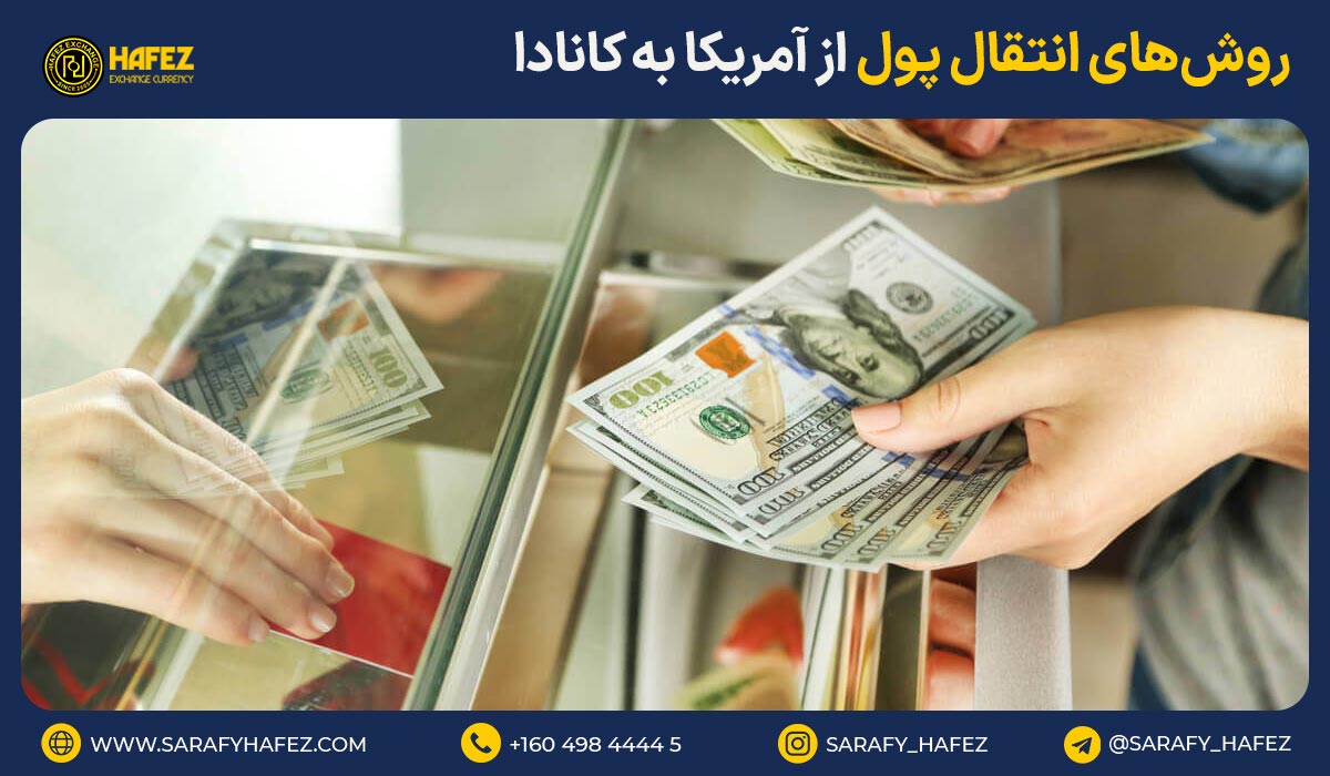 روش‌های انتقال پول از آمریکا به کانادا 