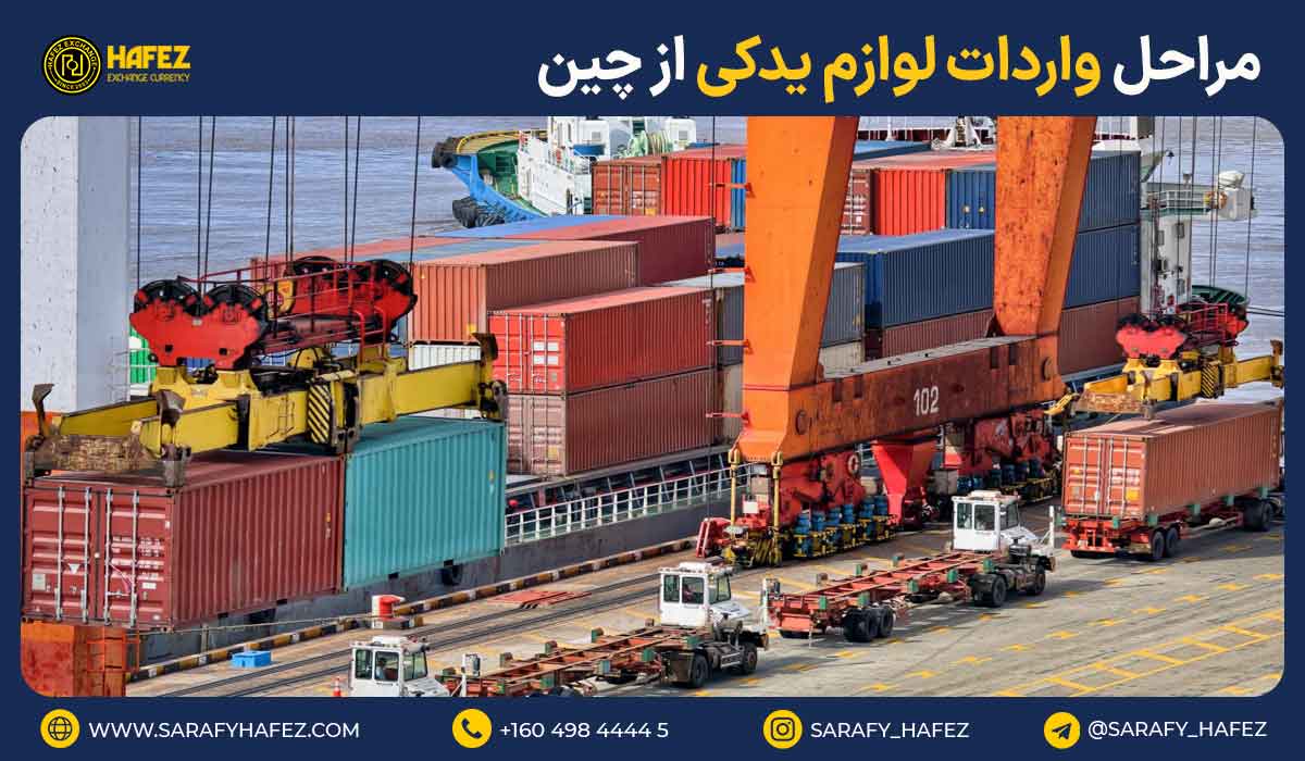 مراحل واردات لوازم یدکی از چین