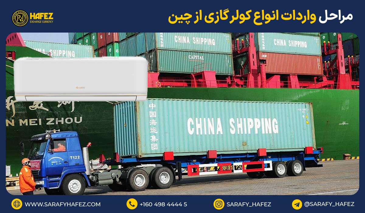 مراحل واردات انواع کولر گازی از چین