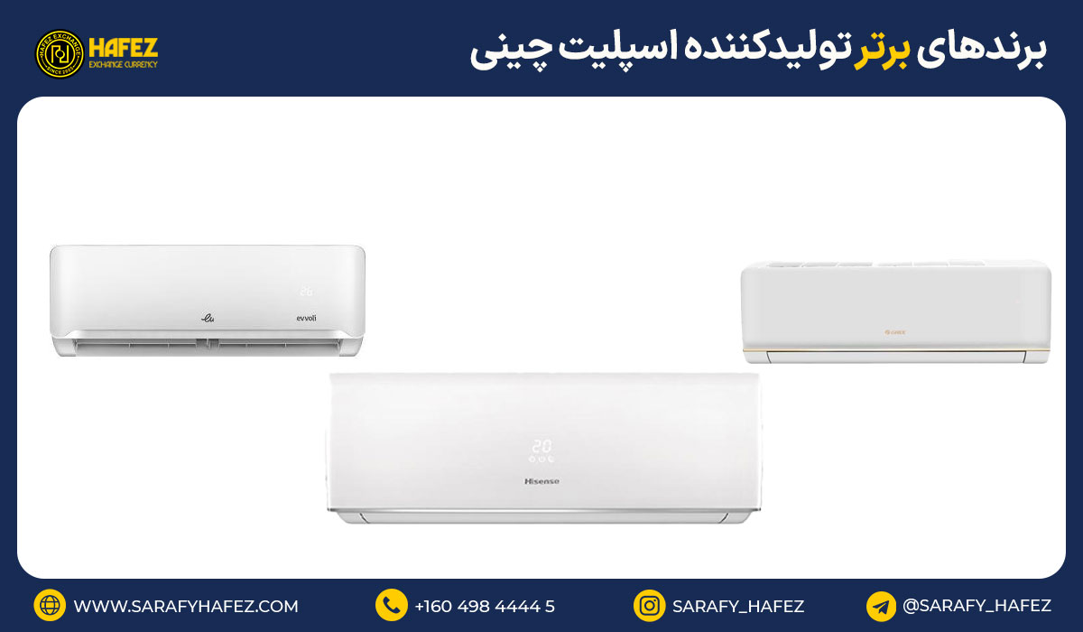 برندهای برتر تولیدکننده اسپلیت چینی