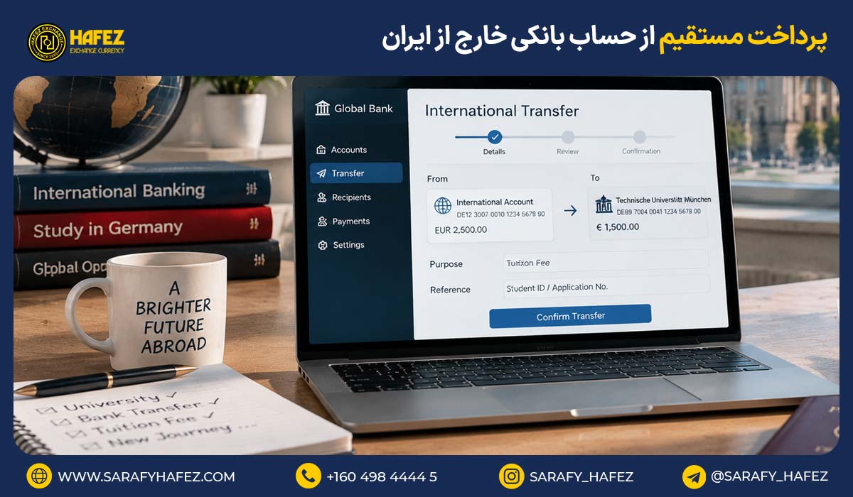 پرداخت مستقیم از حساب بانکی خارج از ایران